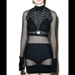 Killstar fishnet bodycon dress